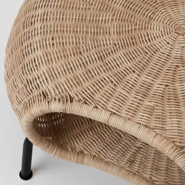 Ottoman with storage, rattan - Imagen 2